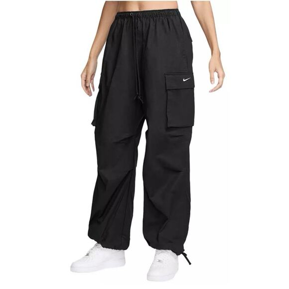 Nike Women's Sportswear Large High-Waisted Streetwear Cargo Pants Black Wind - Picture 1 of 12
